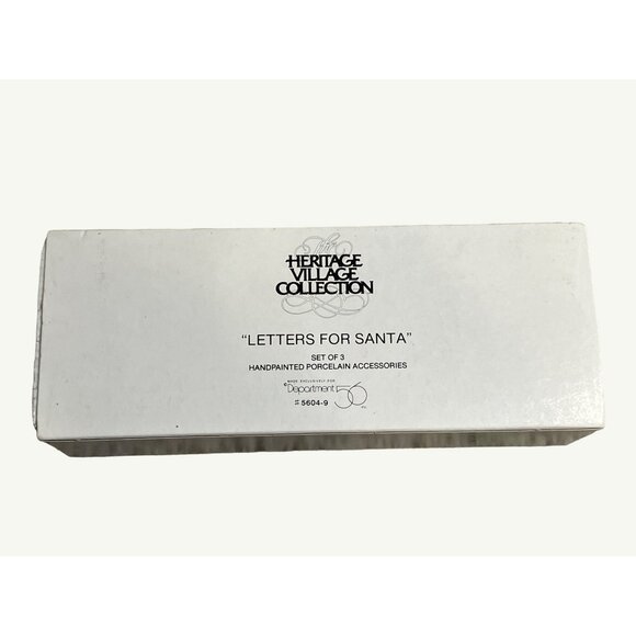 Department 56 Heritage Village Collection "Letters For Santa" Porcelain Set - Picture 2 of 14